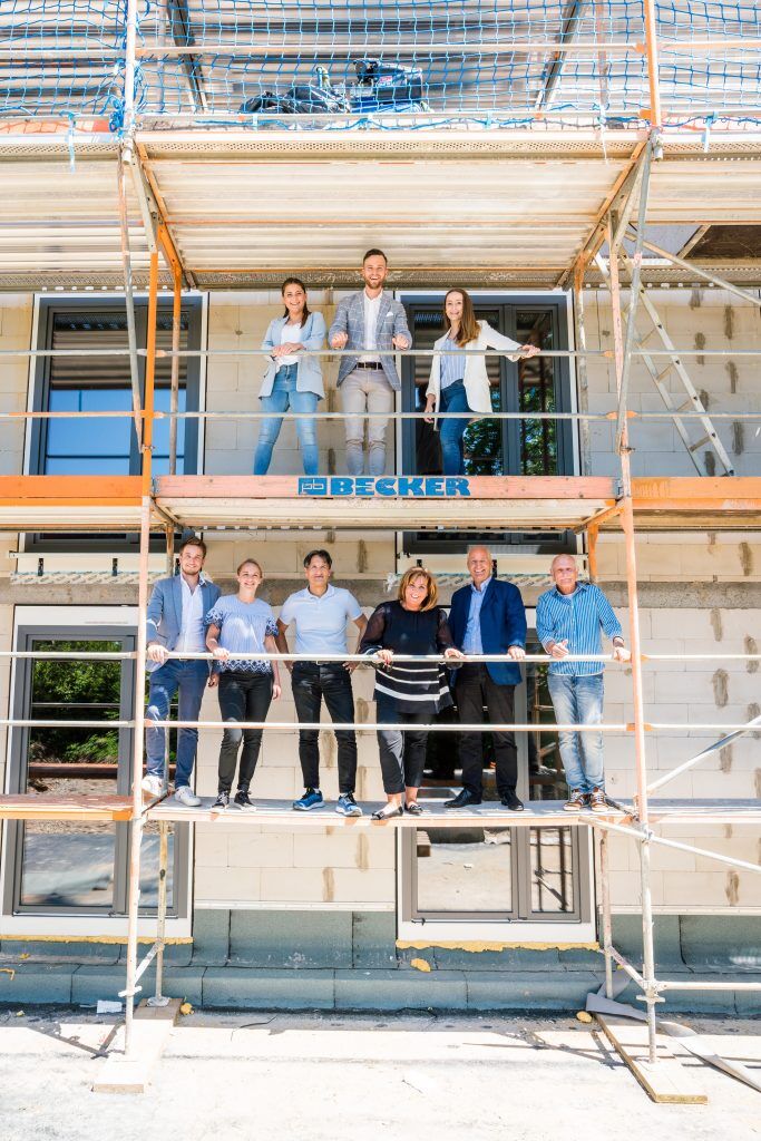 Koch Wohnbau Team auf der Baustelle